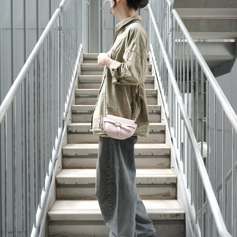 LOEWE Gate Dual Mini Leather Shoulder Bag pink WS28459