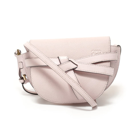 LOEWE Gate Dual Mini Leather Shoulder Bag pink WS28459