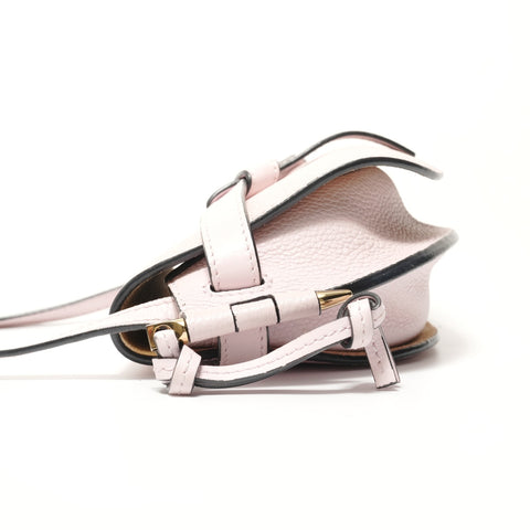 LOEWE Gate Dual Mini Leather Shoulder Bag pink WS28459