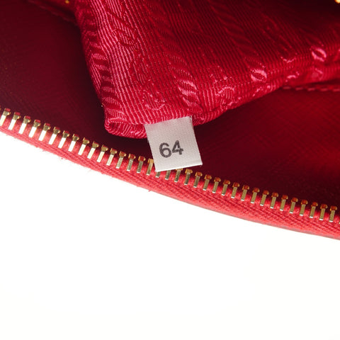 PRADA Saffiano Leather Patent 2-Way Bag Handbag Red WS28462