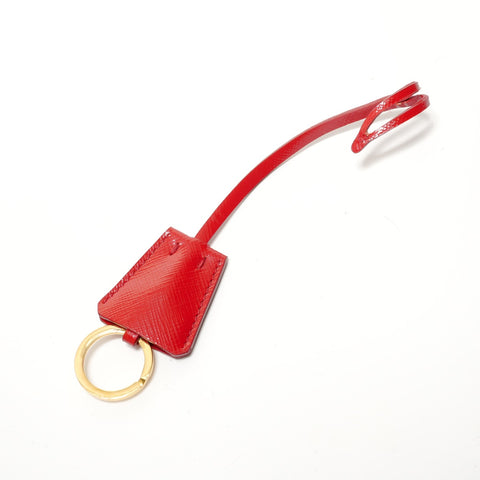 PRADA Saffiano Leather Patent 2-Way Bag Handbag Red WS28462