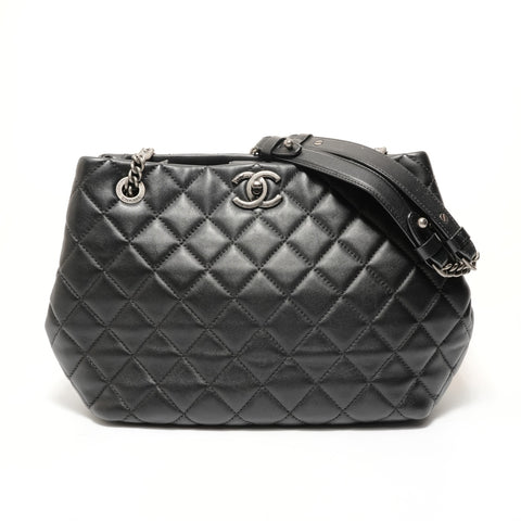 CHANEL Accordion Chain Lambskin, Item No. 23 Shoulder Bag black WS28464