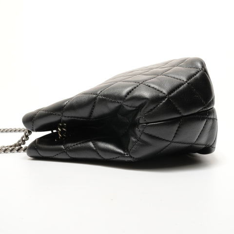 CHANEL Accordion Chain Lambskin, Item No. 23 Shoulder Bag black WS28464