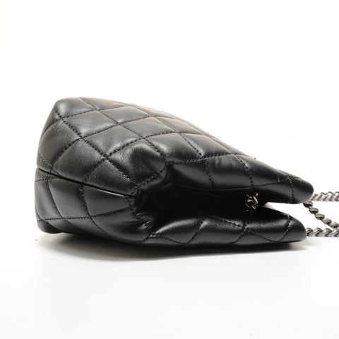 CHANEL Accordion Chain Lambskin, Item No. 23 Shoulder Bag black WS28464