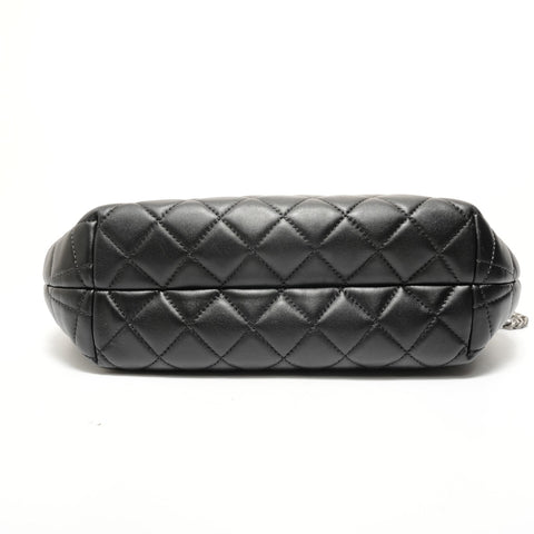 CHANEL Accordion Chain Lambskin, Item No. 23 Shoulder Bag black WS28464