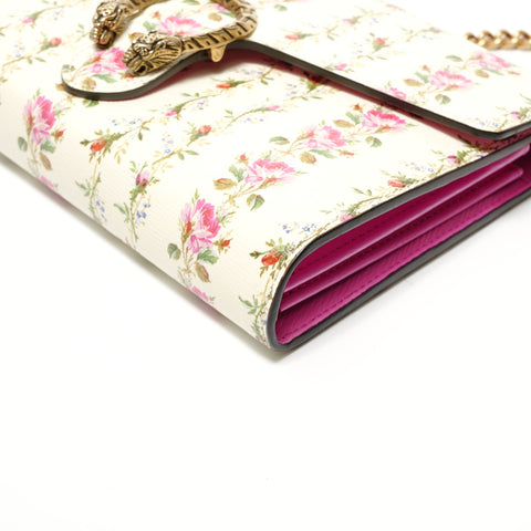 GUCCI Dionysus Chain Shoulder Flower Leather Shoulder Bag multicolor WS28466