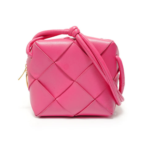 BOTTEGAVENETA Mini Cassette Camera Leather Shoulder Bag pink WS28467