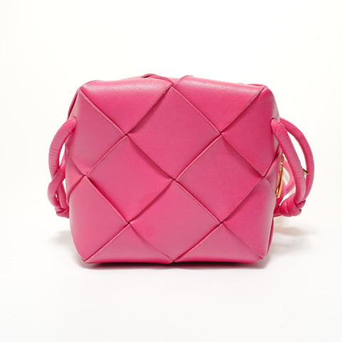 BOTTEGAVENETA Mini Cassette Camera Leather Shoulder Bag pink WS28467
