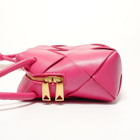 BOTTEGAVENETA Mini Cassette Camera Leather Shoulder Bag pink WS28467