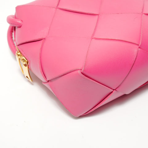 BOTTEGAVENETA Mini Cassette Camera Leather Shoulder Bag pink WS28467