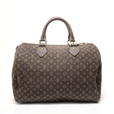 LOUIS VUITTON Monogram Mini Run Speedy 30, manufactured in 2007. Handbag Brown WS28468