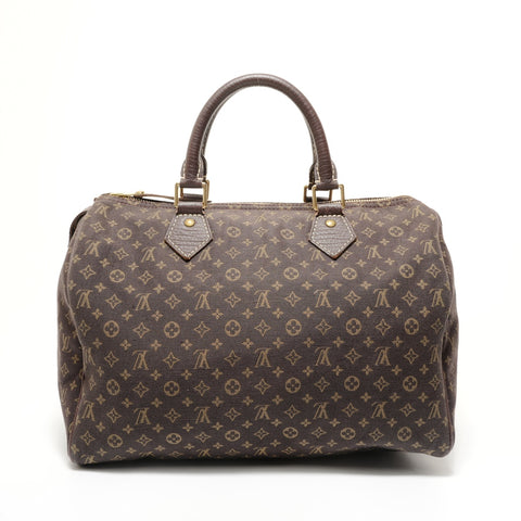 LOUIS VUITTON Monogram Mini Run Speedy 30, manufactured in 2007. Handbag Brown WS28468
