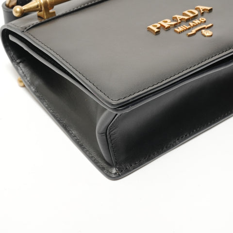 PRADA Pionier City Leather Shoulder Bag black WS28474