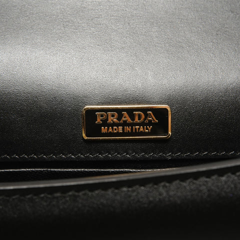 PRADA Pionier City Leather Shoulder Bag black WS28474