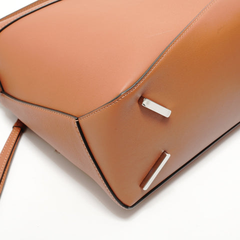 LOEWE Puzzle Bag Medium 2-Way Leather Shoulder Bag Brown WS28475