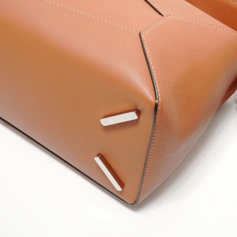 LOEWE Puzzle Bag Medium 2-Way Leather Shoulder Bag Brown WS28475