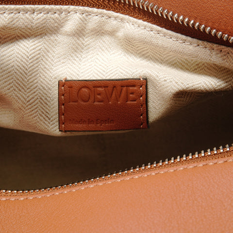 LOEWE Puzzle Bag Medium 2-Way Leather Shoulder Bag Brown WS28475