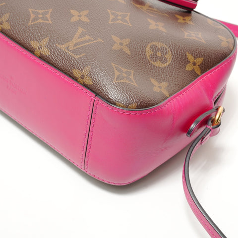 LOUIS VUITTON 2018 Monogram Saintonge Shoulder Bag Brown WS28476