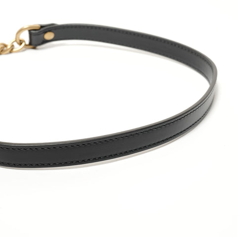 GUCCI GG Marmont Chain Shoulder Leather 446744 Shoulder Bag black WS28477