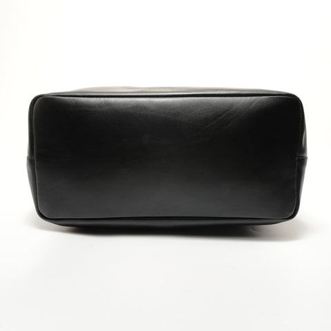 GUCCI Bamboo One-Shoulder Leather Bag Shoulder Bag black WS28479