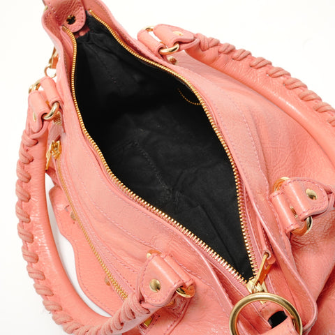BALENCIAGA Giant First 2WAY Leather 285433 Handbag pink WS28480