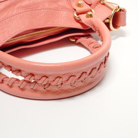 BALENCIAGA Giant First 2WAY Leather 285433 Handbag pink WS28480