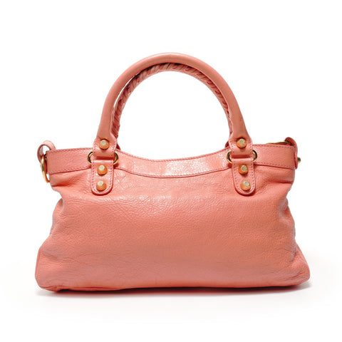 BALENCIAGA Giant First 2WAY Leather 285433 Handbag pink WS28480