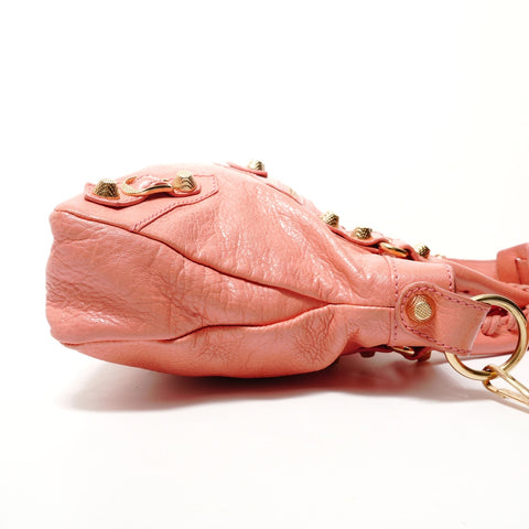 BALENCIAGA Giant First 2WAY Leather 285433 Handbag pink WS28480