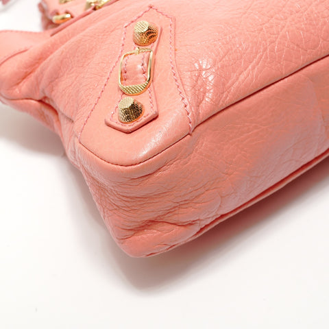 BALENCIAGA Giant First 2WAY Leather 285433 Handbag pink WS28480