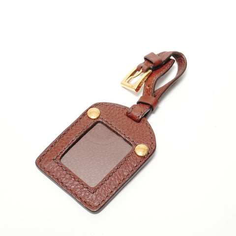 PRADA Tote Bag leather Shoulder Bag Brown WS28482