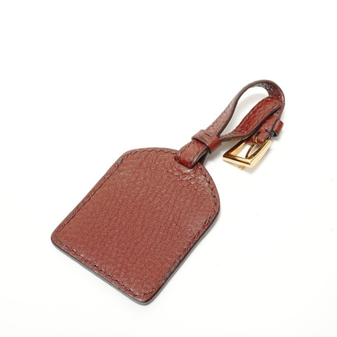 PRADA Tote Bag leather Shoulder Bag Brown WS28482