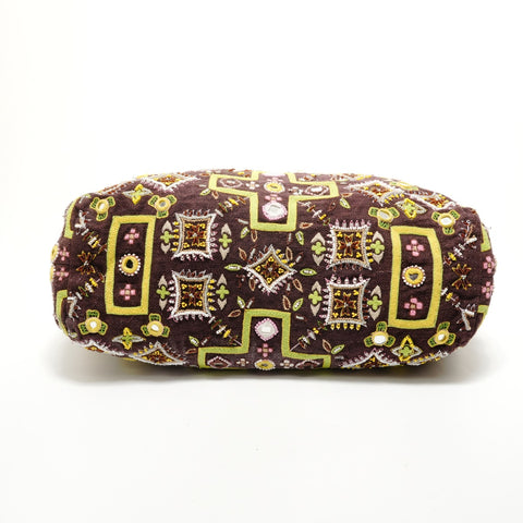 FENDI Beads, embroidery canvas Tote Bag multicolor WS28483