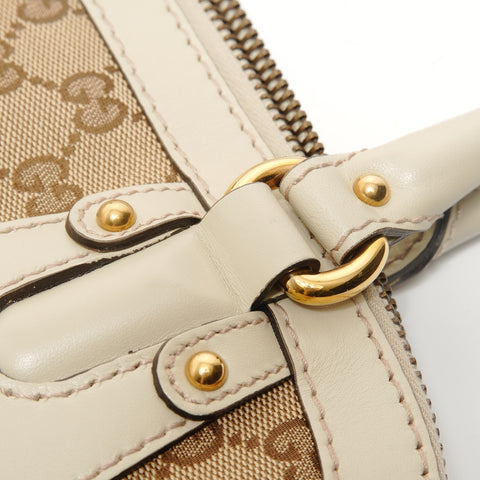 GUCCI Scarlett 2WAY GG Canvas Handbag beige WS28484