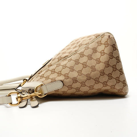 GUCCI Scarlett 2WAY GG Canvas Handbag beige WS28484