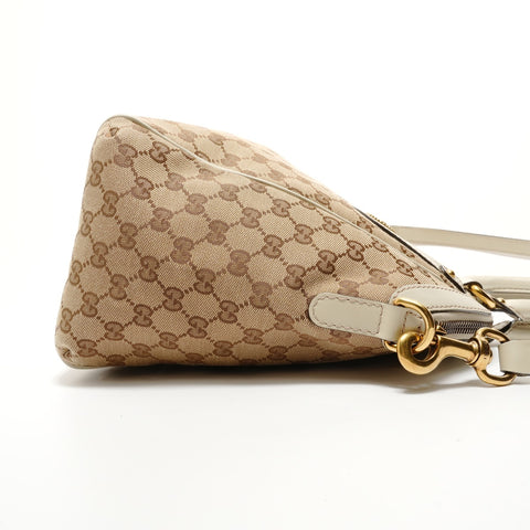 GUCCI Scarlett 2WAY GG Canvas Handbag beige WS28484