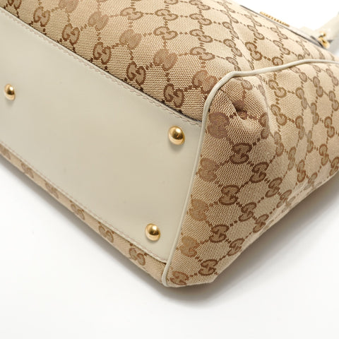 GUCCI Scarlett 2WAY GG Canvas Handbag beige WS28484