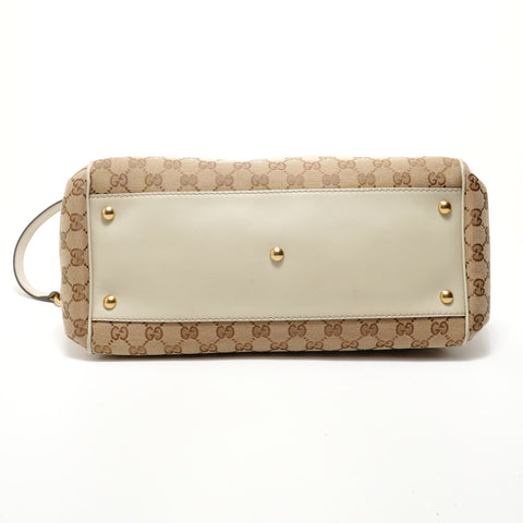 GUCCI Scarlett 2WAY GG Canvas Handbag beige WS28484