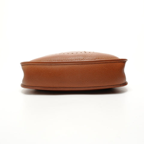 HERMES � J stamp, 2014 Evelyn 1 PM Taurillon Clemence Shoulder Bag Brown WS28486