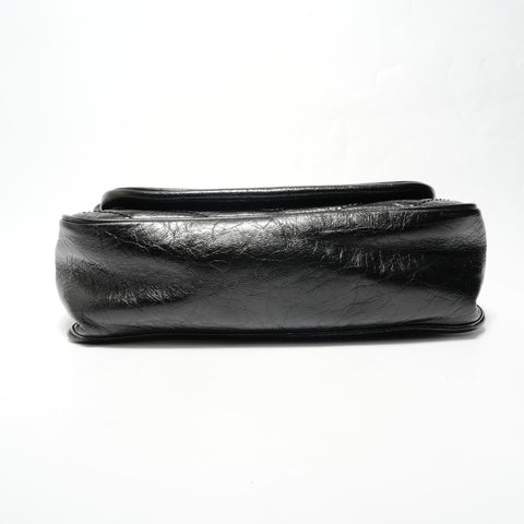 YVES SAINT LAURENT Niki Chain Shoulder 2WAY Leather Shoulder Bag black WS28489