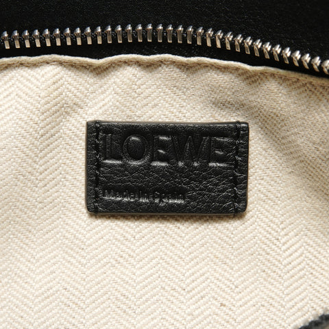 LOEWE Puzzle Edge Shoulder Bag 2WAY Leather Shoulder Bag black WS28490