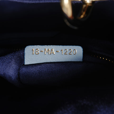 Christian Dior Lady Dior Small Cannage Handbag blue WS28491