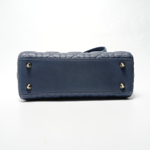 Christian Dior Lady Dior Small Cannage Handbag blue WS28491
