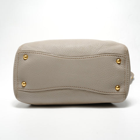 Miu Miu Vitello Logo 2WAY Handbag gray WS28493