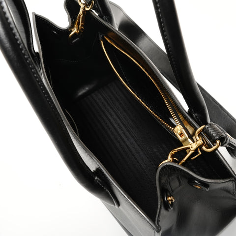 PRADA Monochrome 2WAY Saffiano 1BA155 Handbag black WS28495