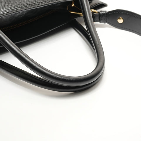PRADA Monochrome 2WAY Saffiano 1BA155 Handbag black WS28495