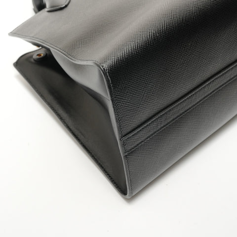 PRADA Monochrome 2WAY Saffiano 1BA155 Handbag black WS28495