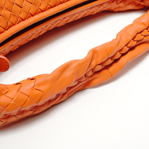 BOTTEGAVENETA INTRECCIATO One Shoulder Bag Leather Orange Handbag Orange WS28496