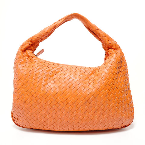 BOTTEGAVENETA INTRECCIATO One Shoulder Bag Leather Orange Handbag Orange WS28496