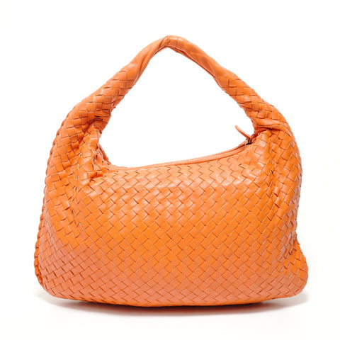 BOTTEGAVENETA INTRECCIATO One Shoulder Bag Leather Orange Handbag Orange WS28496
