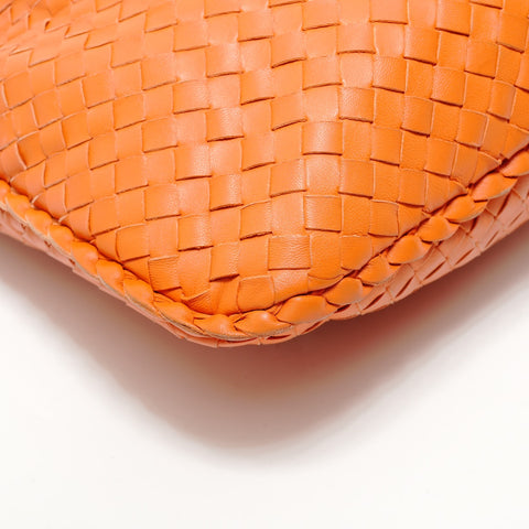 BOTTEGAVENETA INTRECCIATO One Shoulder Bag Leather Orange Handbag Orange WS28496